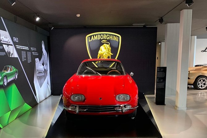 Ferrari and Lamborghini Museums, Pagani Factory & Museum - Tour from Bologna - Lamborghini Museum (MUDETEC) in Sant’Agata: From 350 GT to Asterion