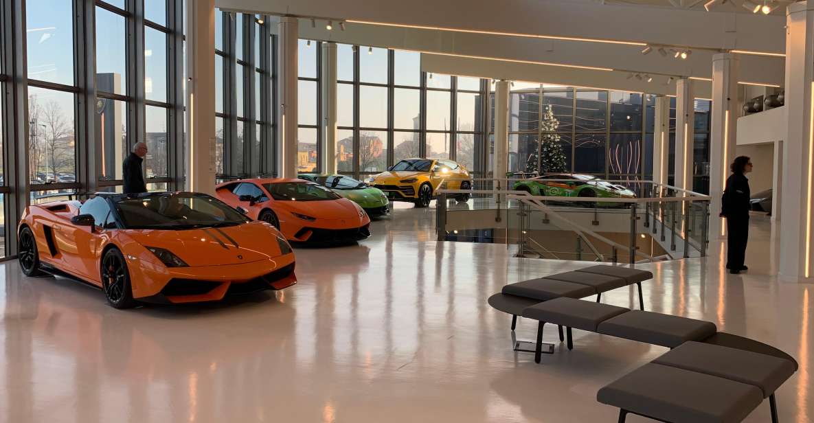 Ferrari Museum, Lamborghini Pagani Museums & Factory+Lunch - Price and Logistics: Transfers, Small Group, and Timing